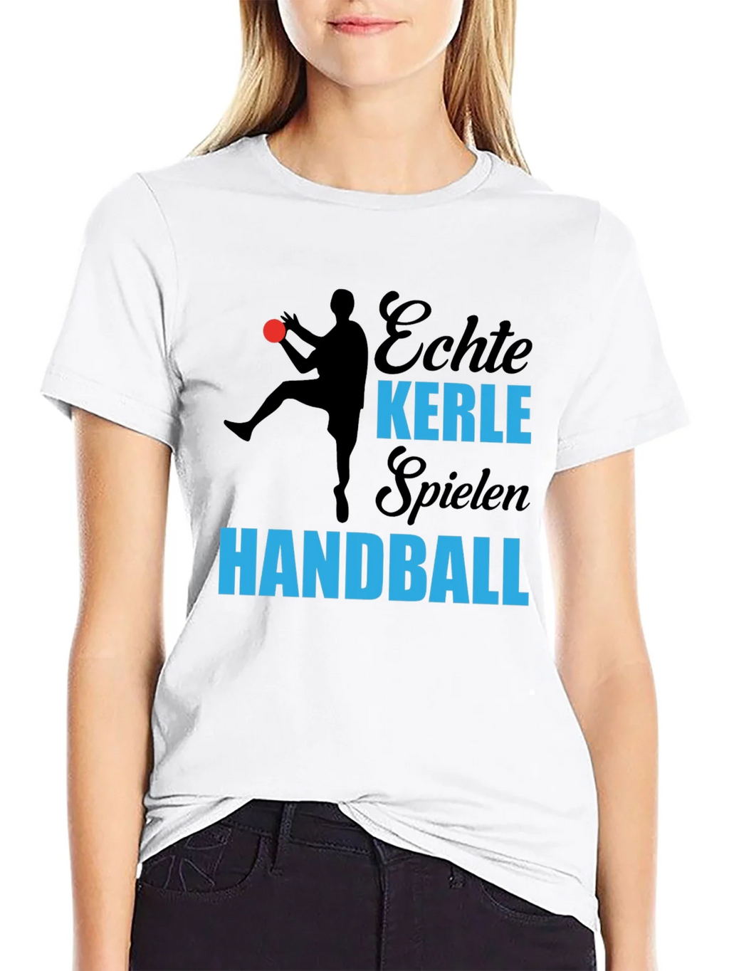 Echte Kerle Handball T-Shirt - Black product image 8