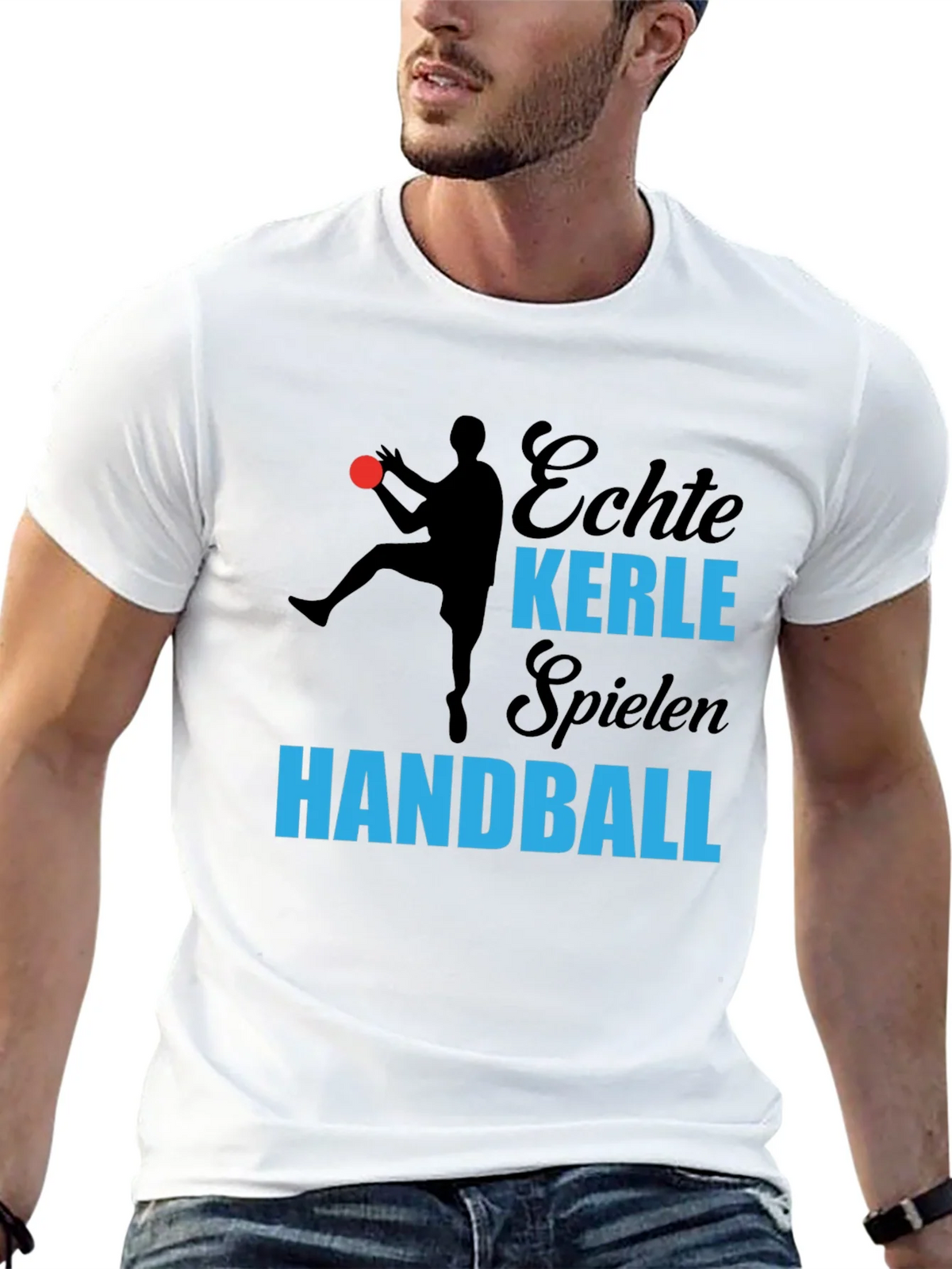 Echte Kerle Handball T-Shirt - Black product image 12