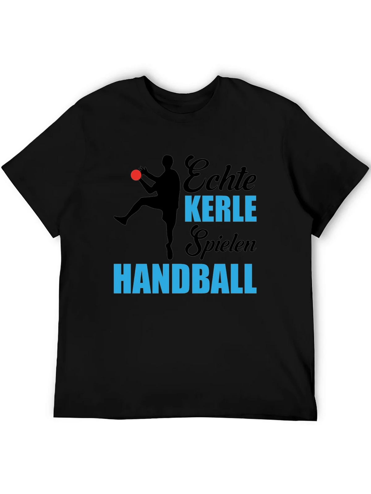 Echte Kerle Handball T-Shirt - Black product image 5