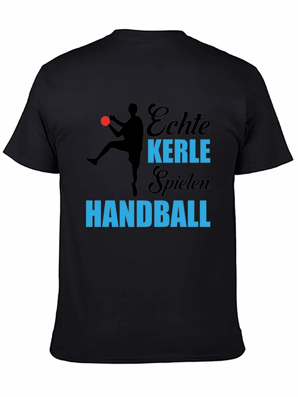 Echte Kerle Handball T-Shirt - Black product image 4