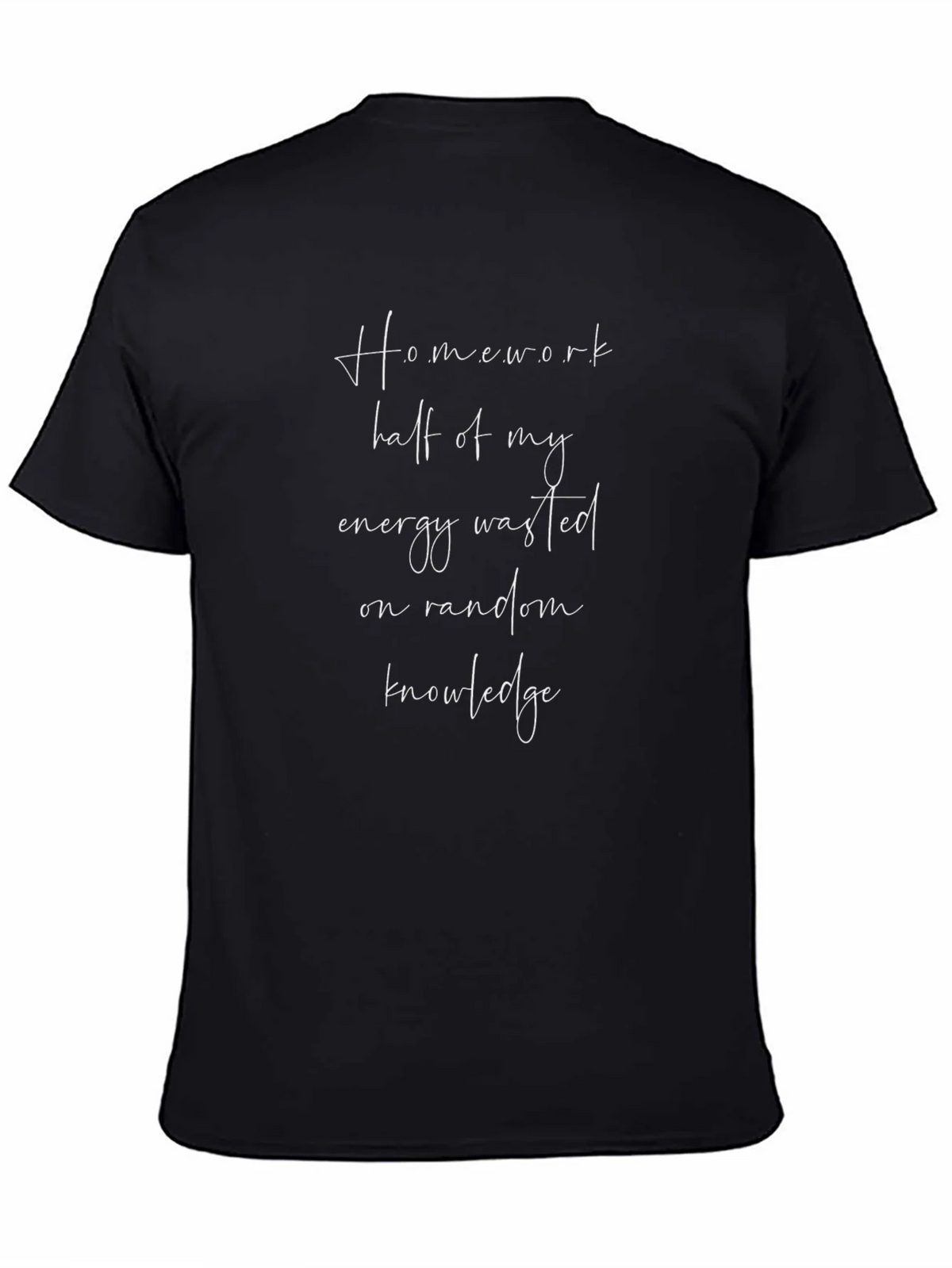 Homework Energy Waste Graphic Tee - Black product image 4