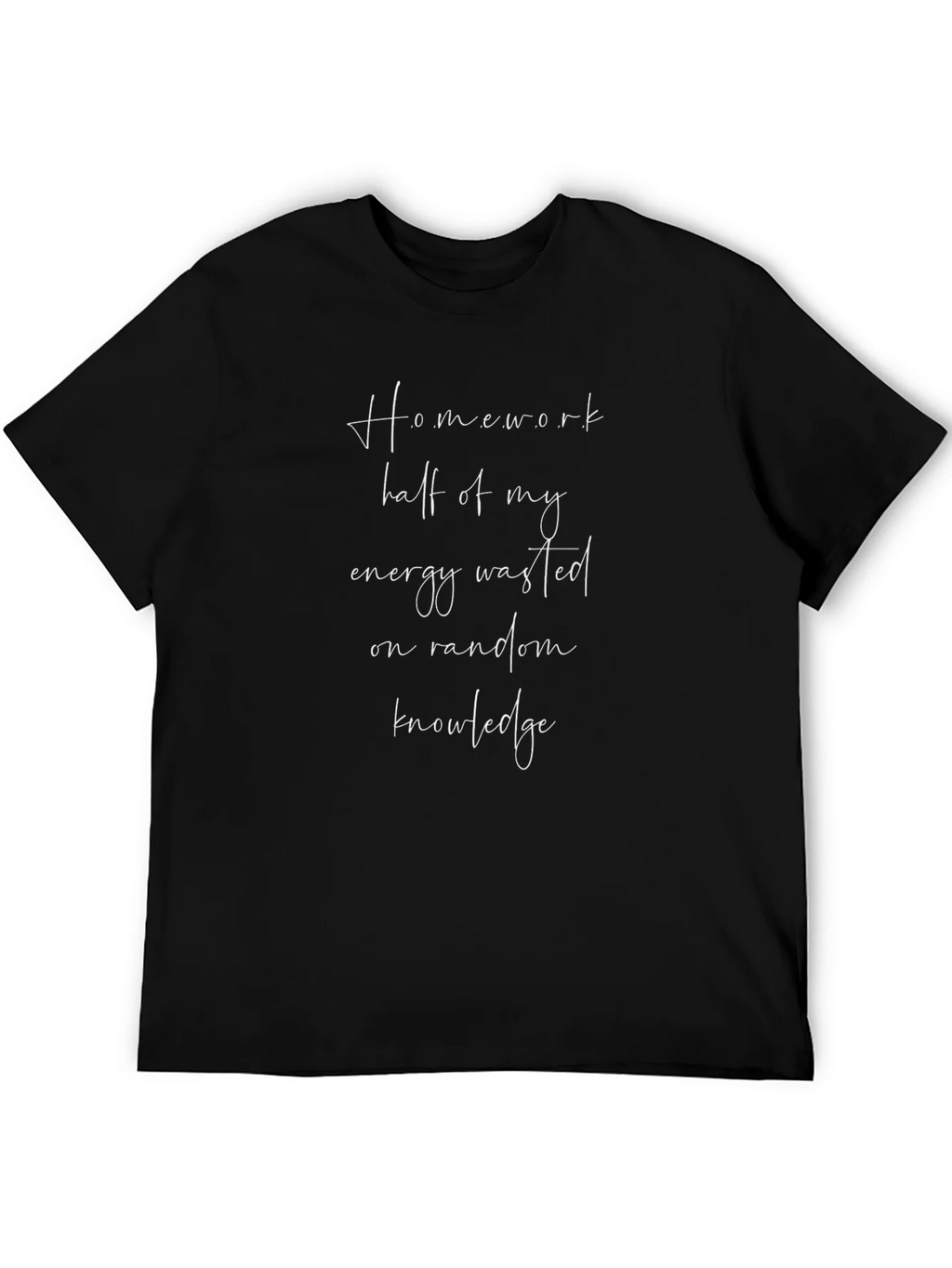 Homework Energy Waste Graphic Tee - Black product image 5