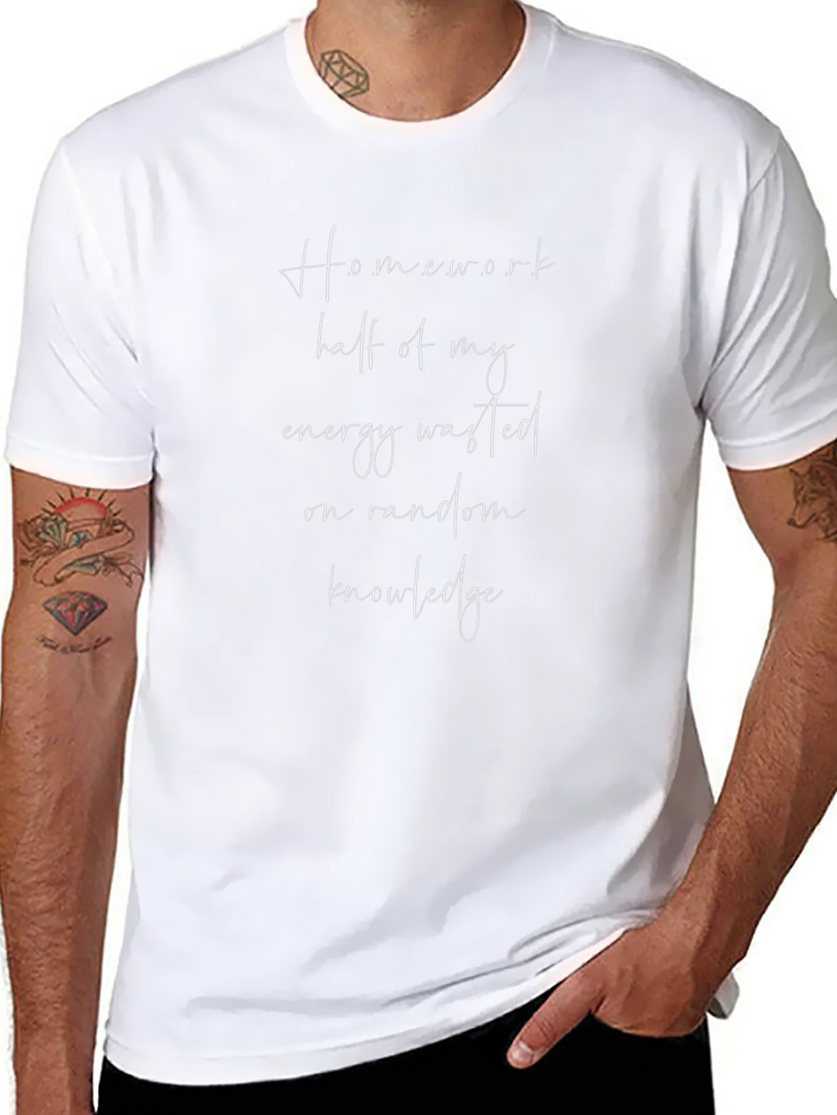 Homework Energy Waste Graphic Tee - Black product image 7
