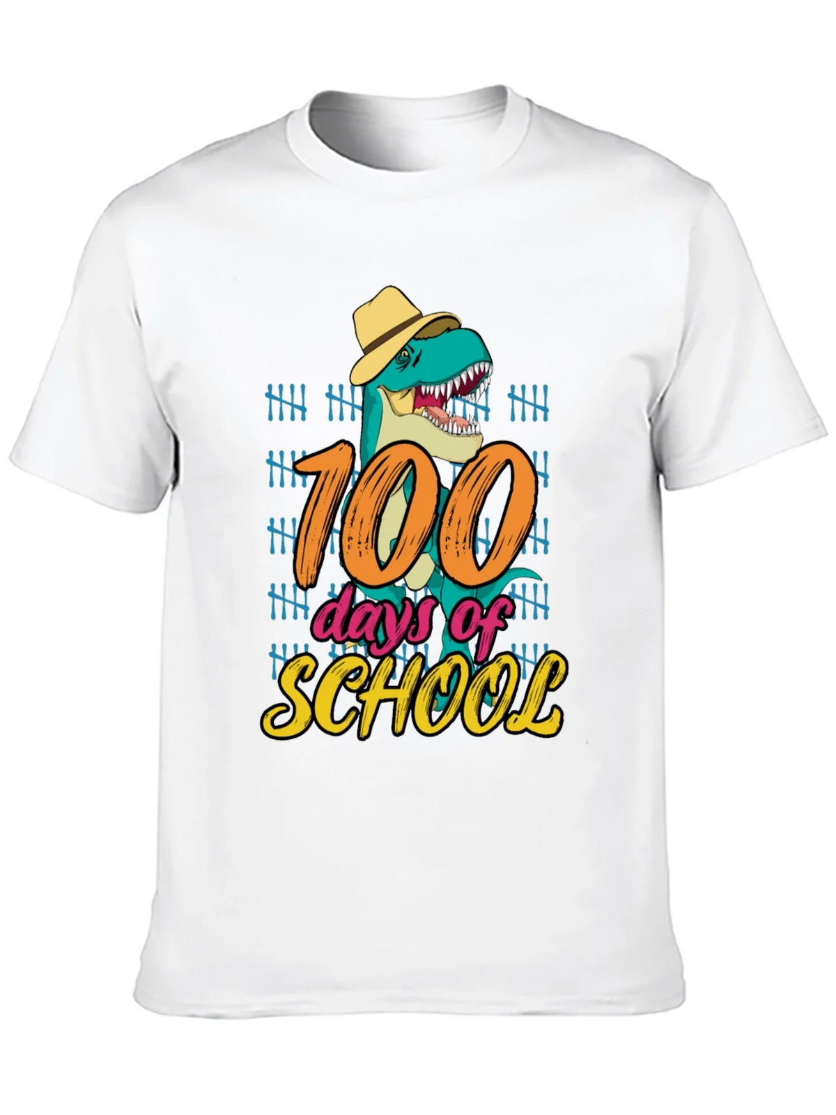 100 Days of School T-Rex T-Shirt product image 8