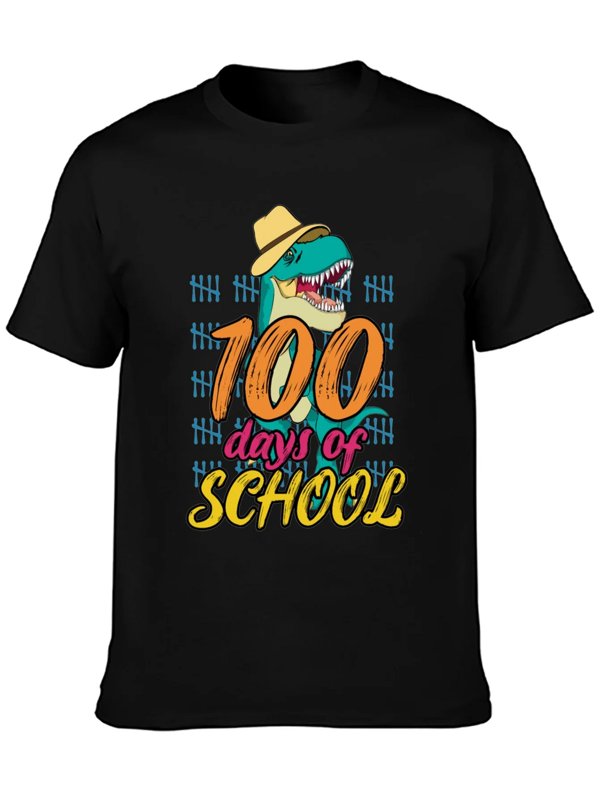 100 Days of School T-Rex T-Shirt product image 3
