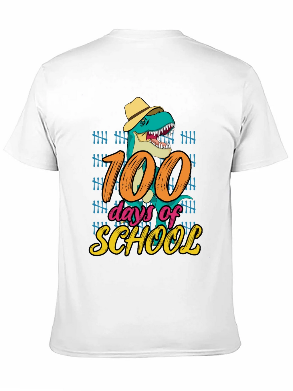 100 Days of School T-Rex T-Shirt product image 9