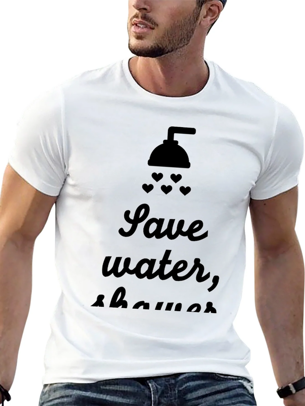 Save Water Shower With Love T-Shirt product image 12