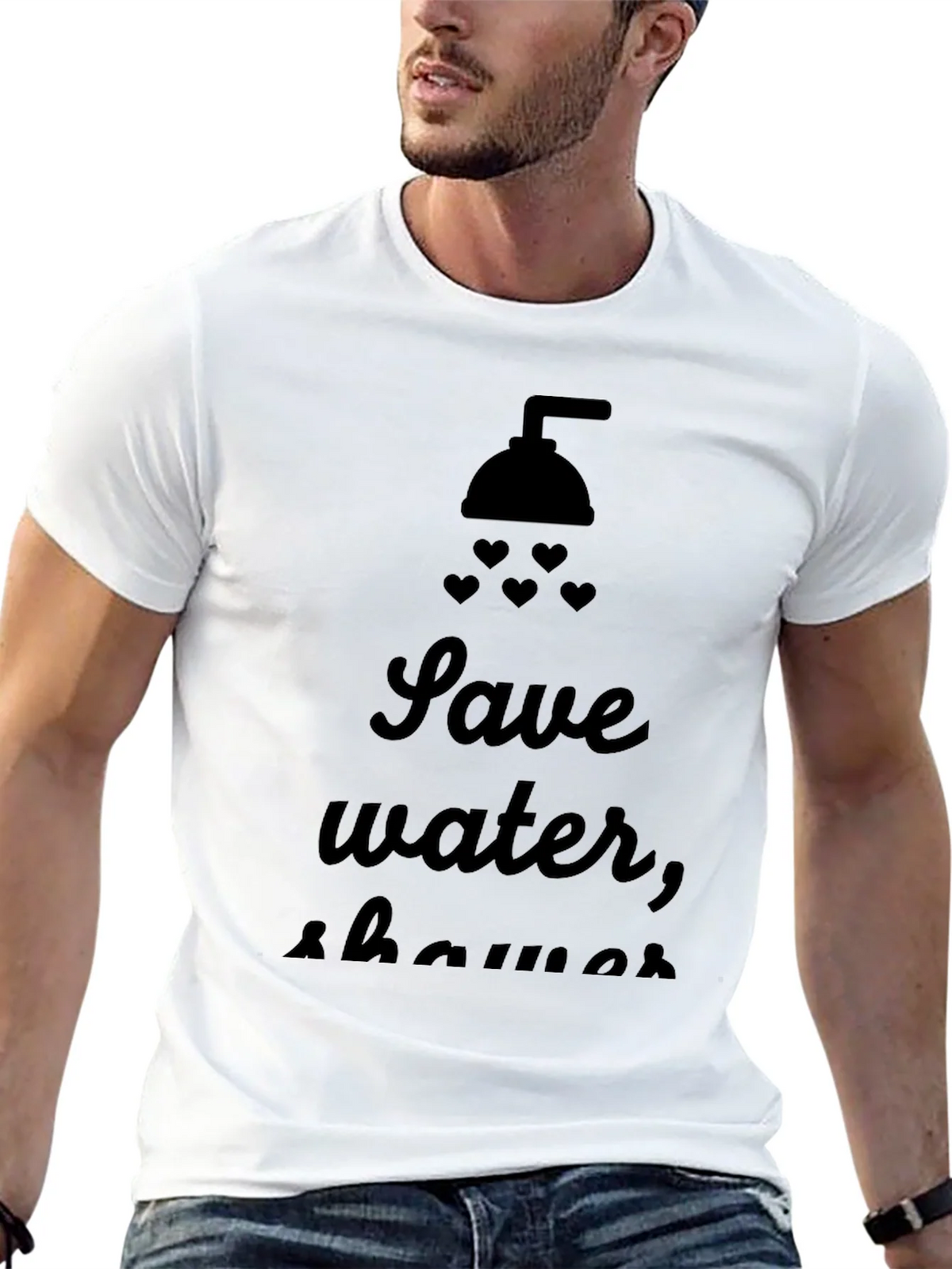 Save Water Shower With Love T-Shirt product image 12