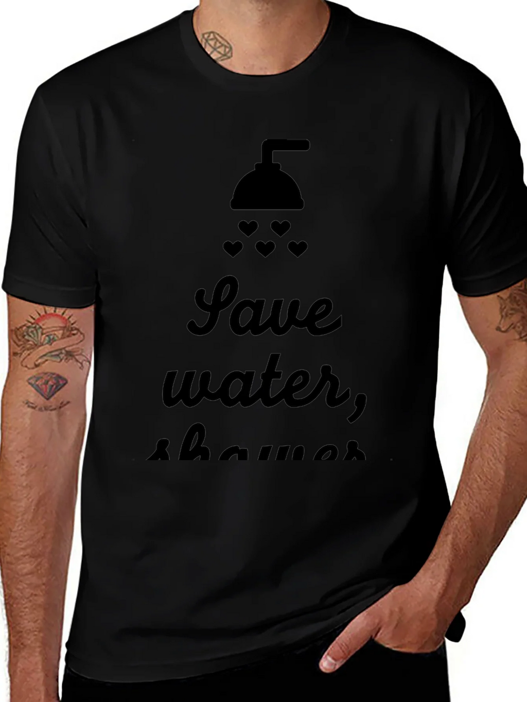 Save Water Shower With Love T-Shirt product image 1