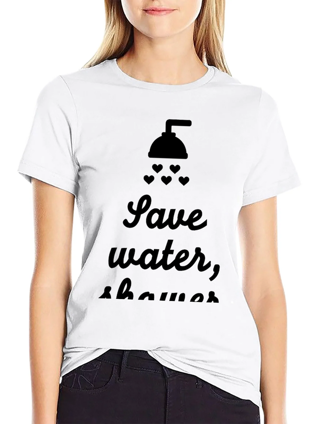 Save Water Shower With Love T-Shirt product image 8