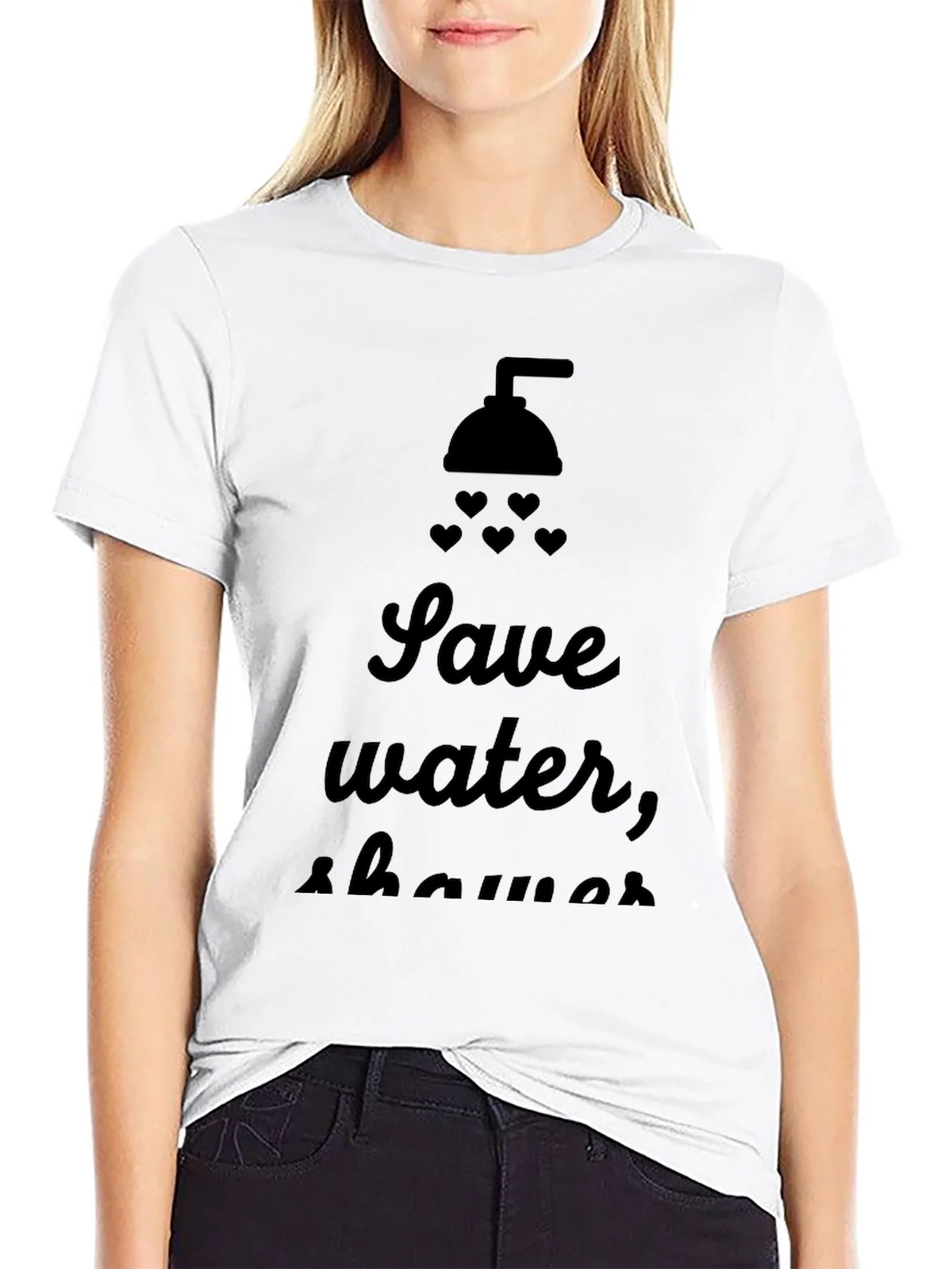 Save Water Shower With Love T-Shirt product image 8
