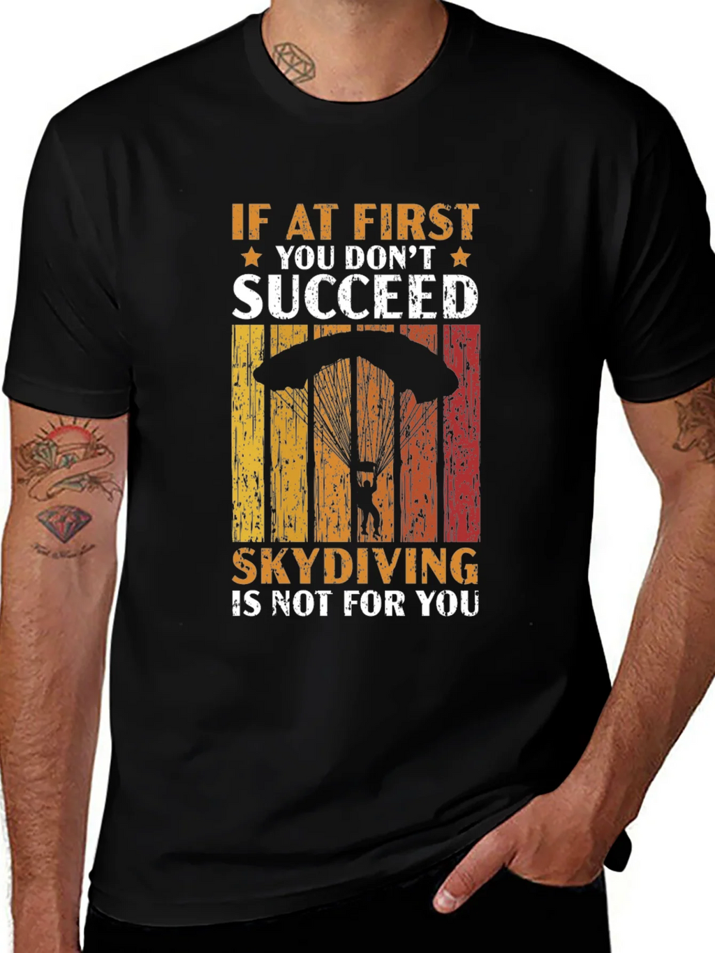 Skydiving T-Shirt - If At First You Dont Succeed product image 1