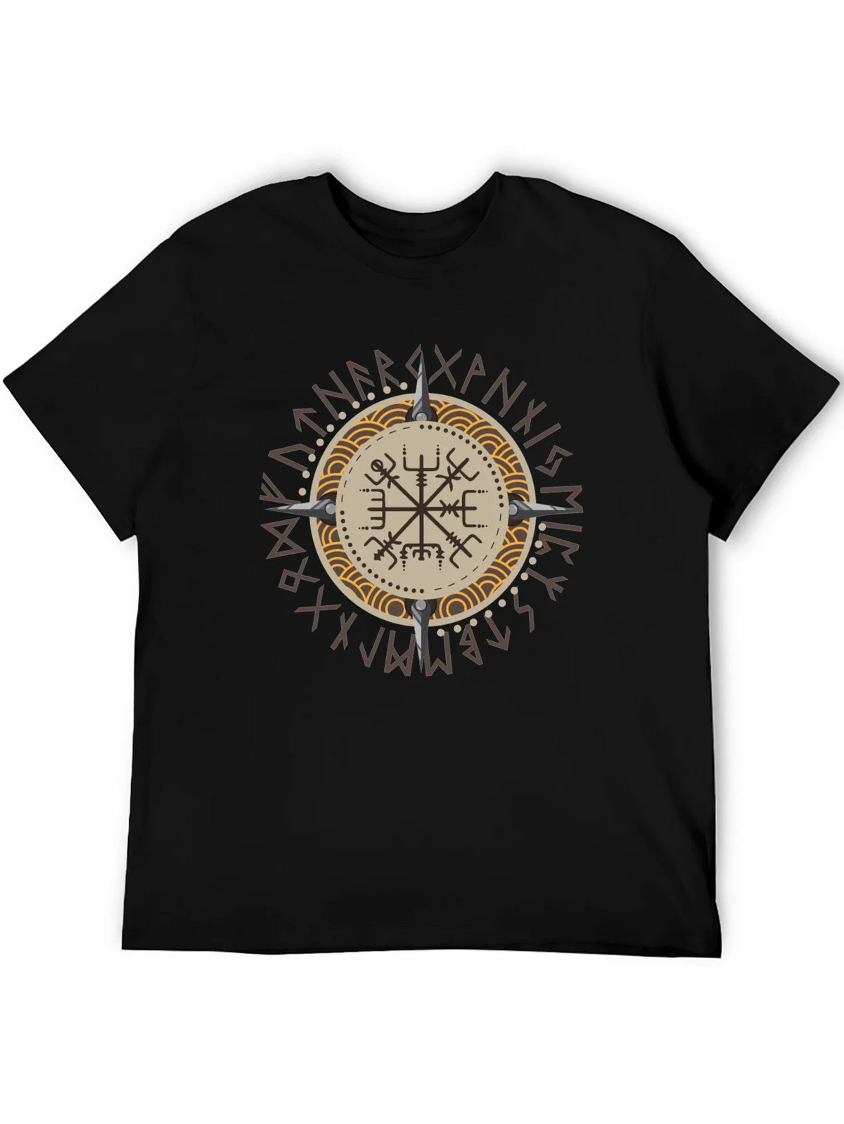 Vegvisir Compass Viking T-Shirt - Nordic Rune Symbol product image 3