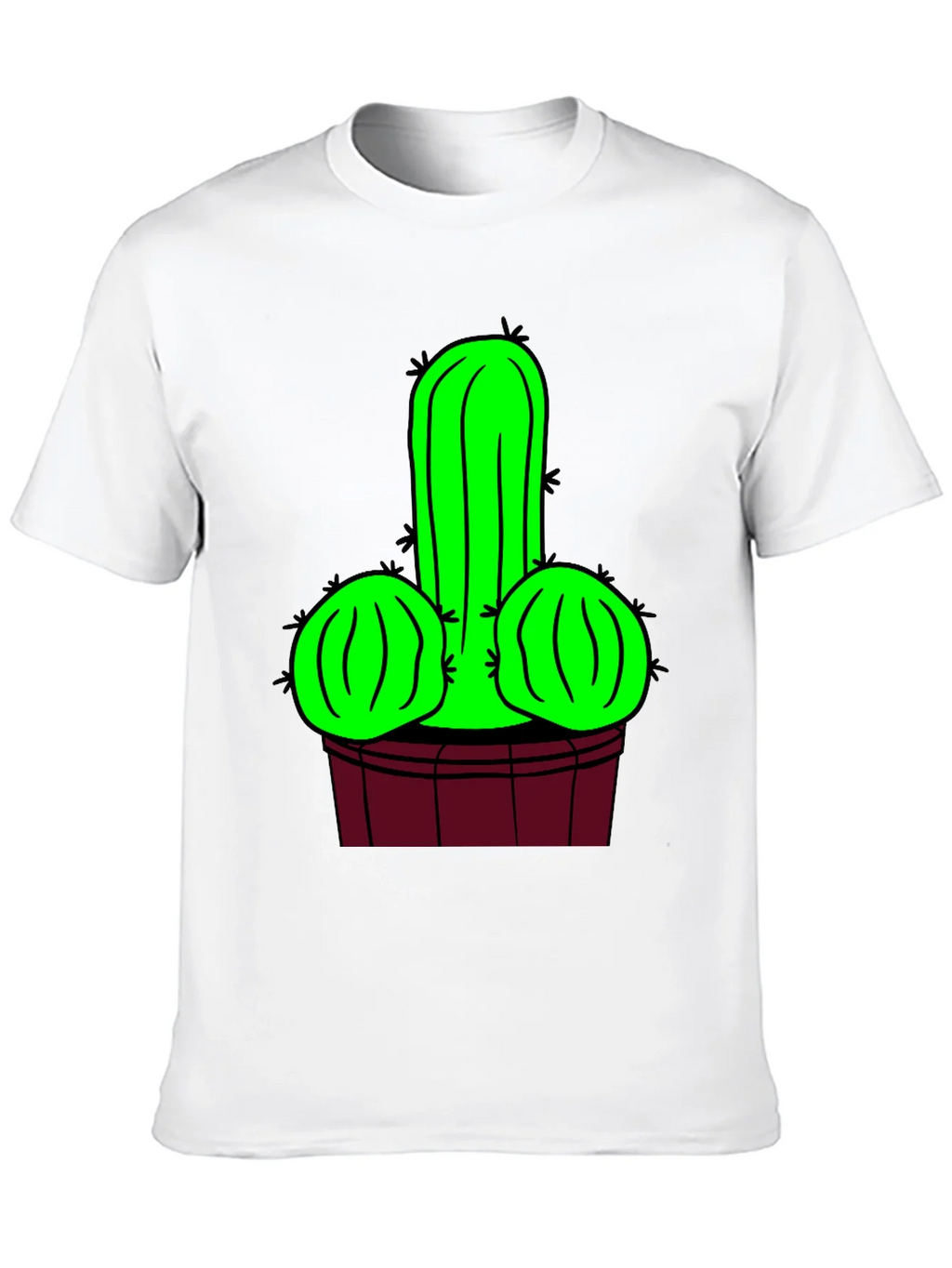 Novelty Cactus Graphic T-Shirt - Black product image 9
