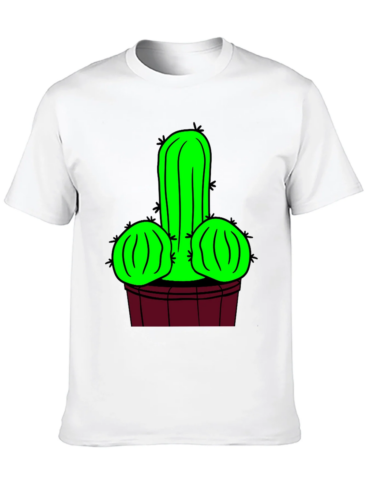 Novelty Cactus Graphic T-Shirt - Black product image 9