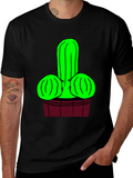 Novelty Cactus Graphic T-Shirt - Black product image 1
