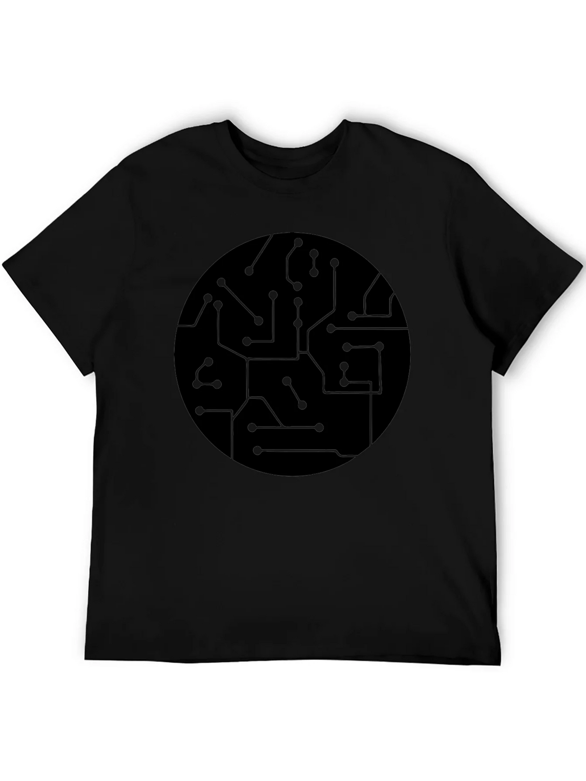 Circuit Board Graphic Black T-Shirt product image 5