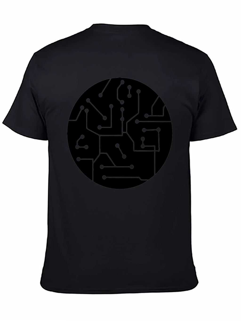 Circuit Board Graphic Black T-Shirt product image 4