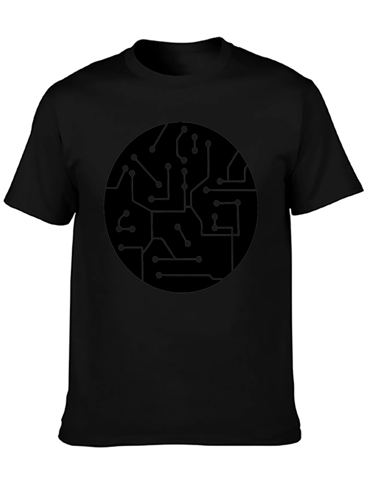Circuit Board Graphic Black T-Shirt product image 3