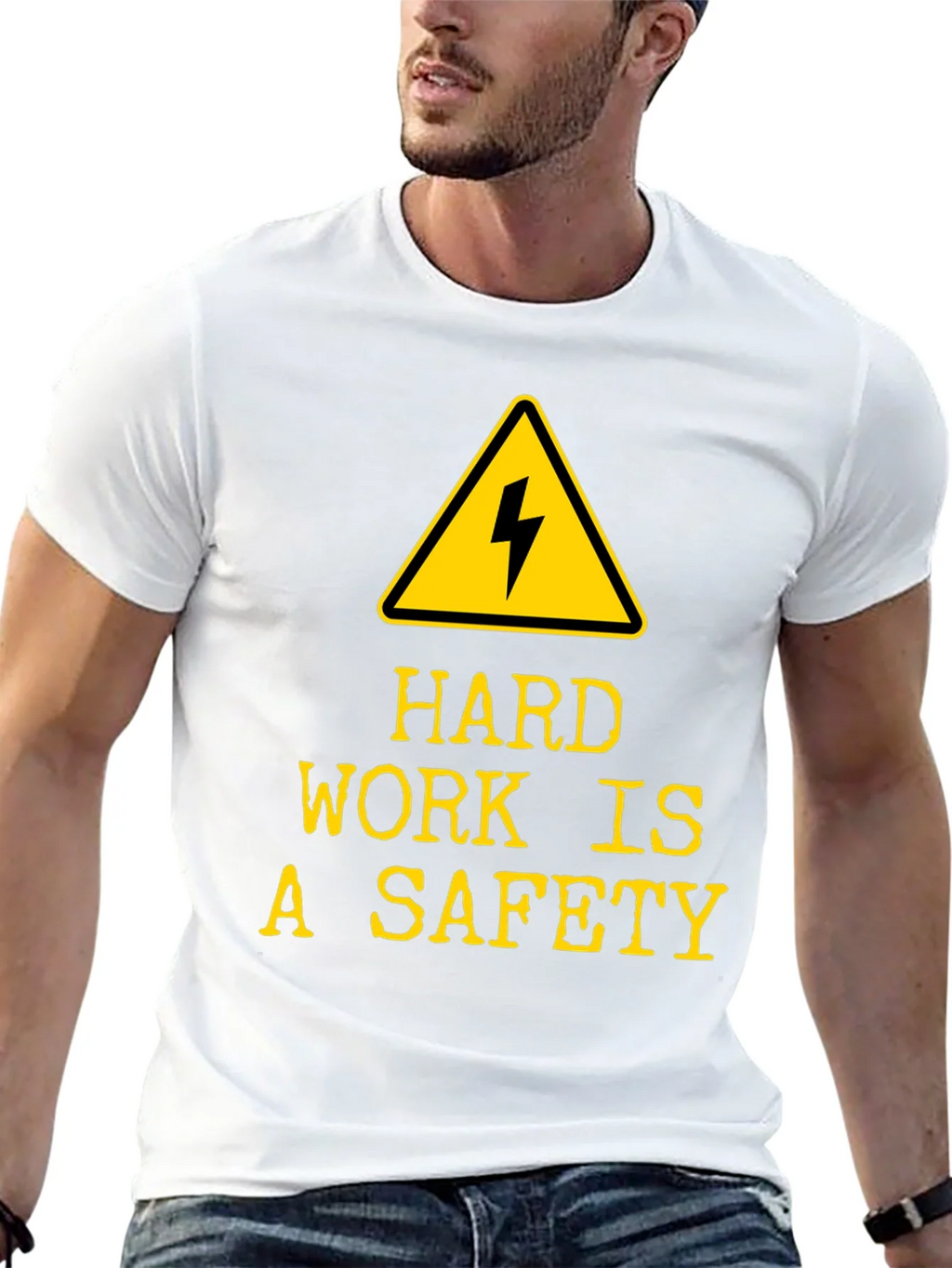 Hard Work is A Safety T-Shirt - Black product image 6
