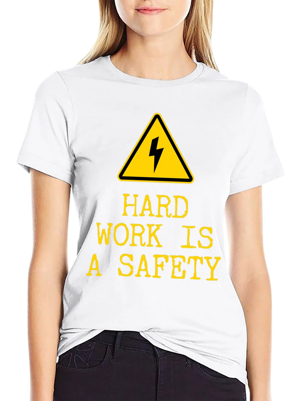 Hard Work is A Safety T-Shirt - Black product image 4