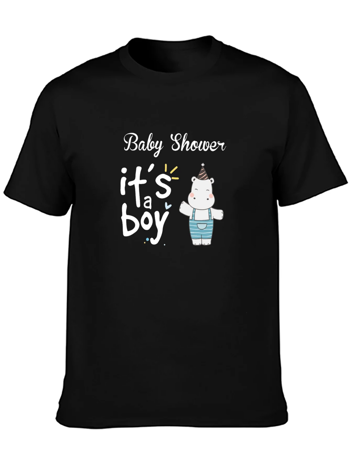 Baby Shower Its a Boy Hippo T-Shirt product image 3