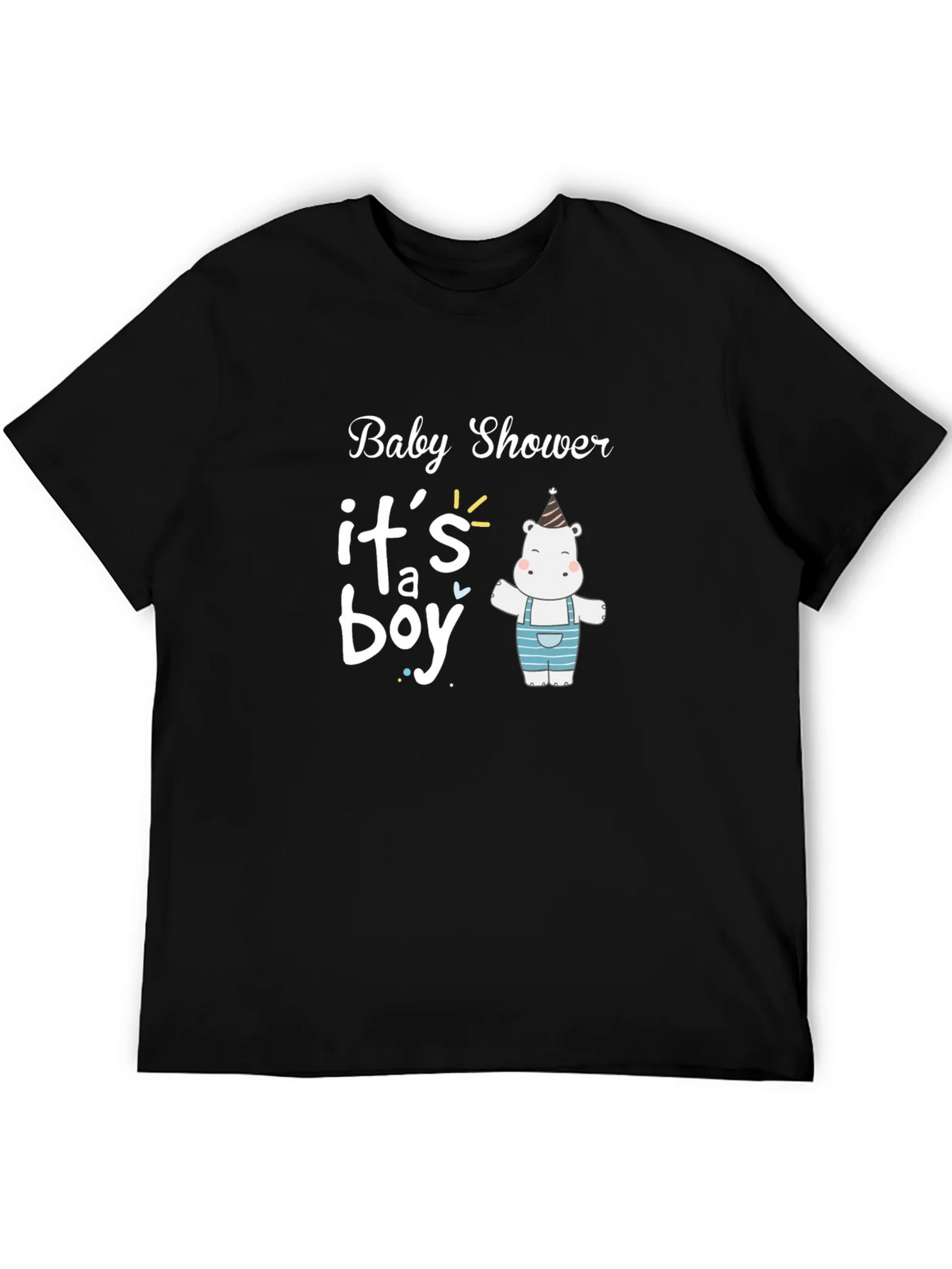 Baby Shower Its a Boy Hippo T-Shirt product image 5