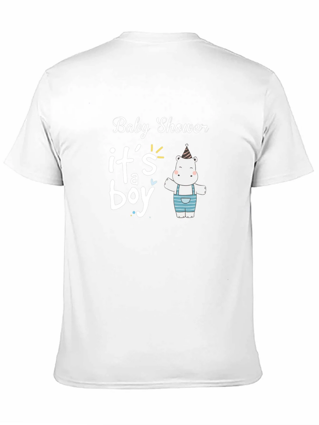 Baby Shower Its a Boy Hippo T-Shirt product image 10