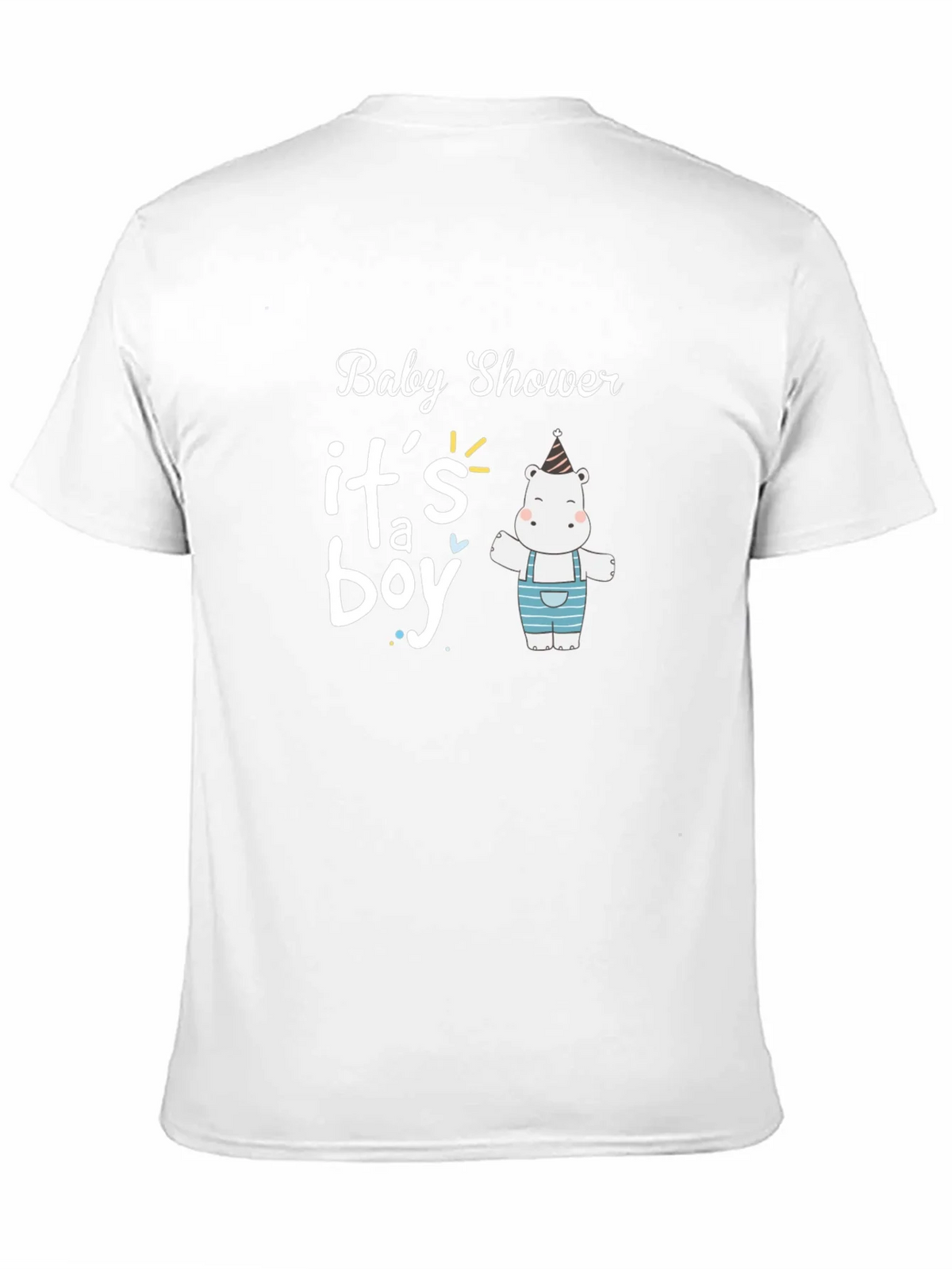 Baby Shower Its a Boy Hippo T-Shirt product image 10