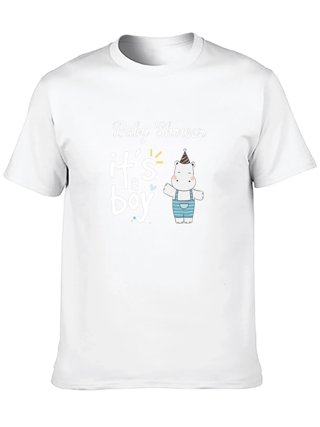 Baby Shower Its a Boy Hippo T-Shirt product image 9