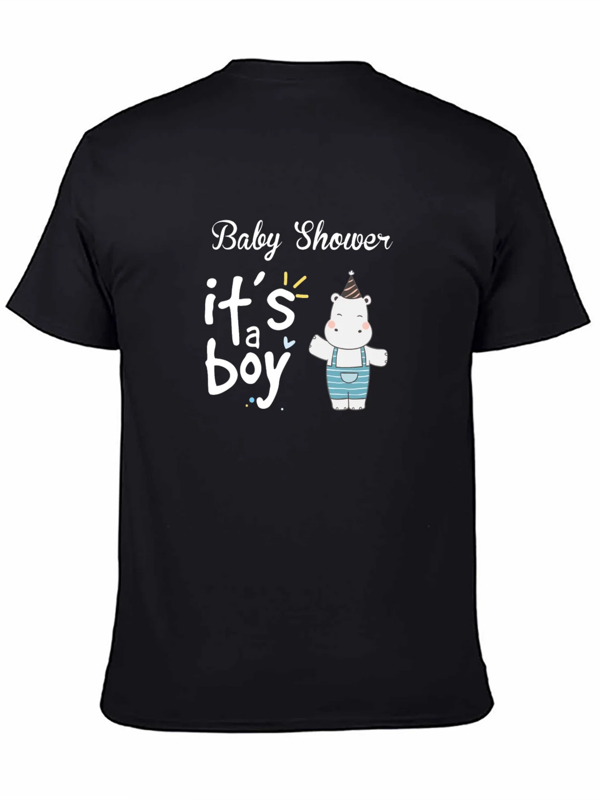 Baby Shower Its a Boy Hippo T-Shirt product image 4