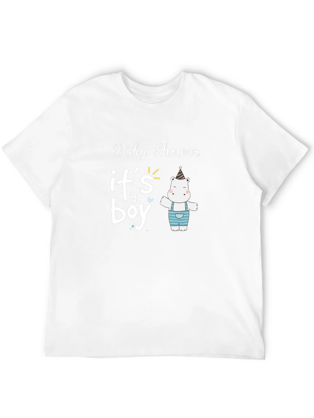 Baby Shower Its a Boy Hippo T-Shirt product image 11