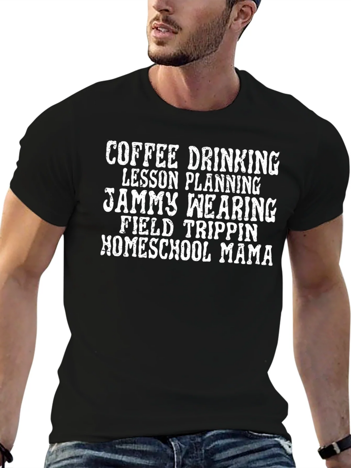 Coffee Drinking Homeschool Mama T-Shirt product image 6