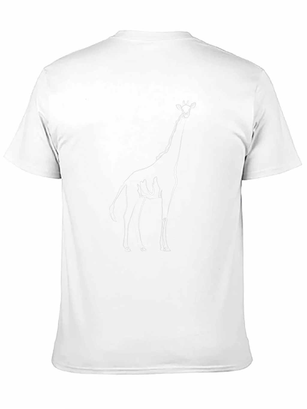 Giraffe Outline Graphic T-Shirt - Modern Minimalist Tee product image 10