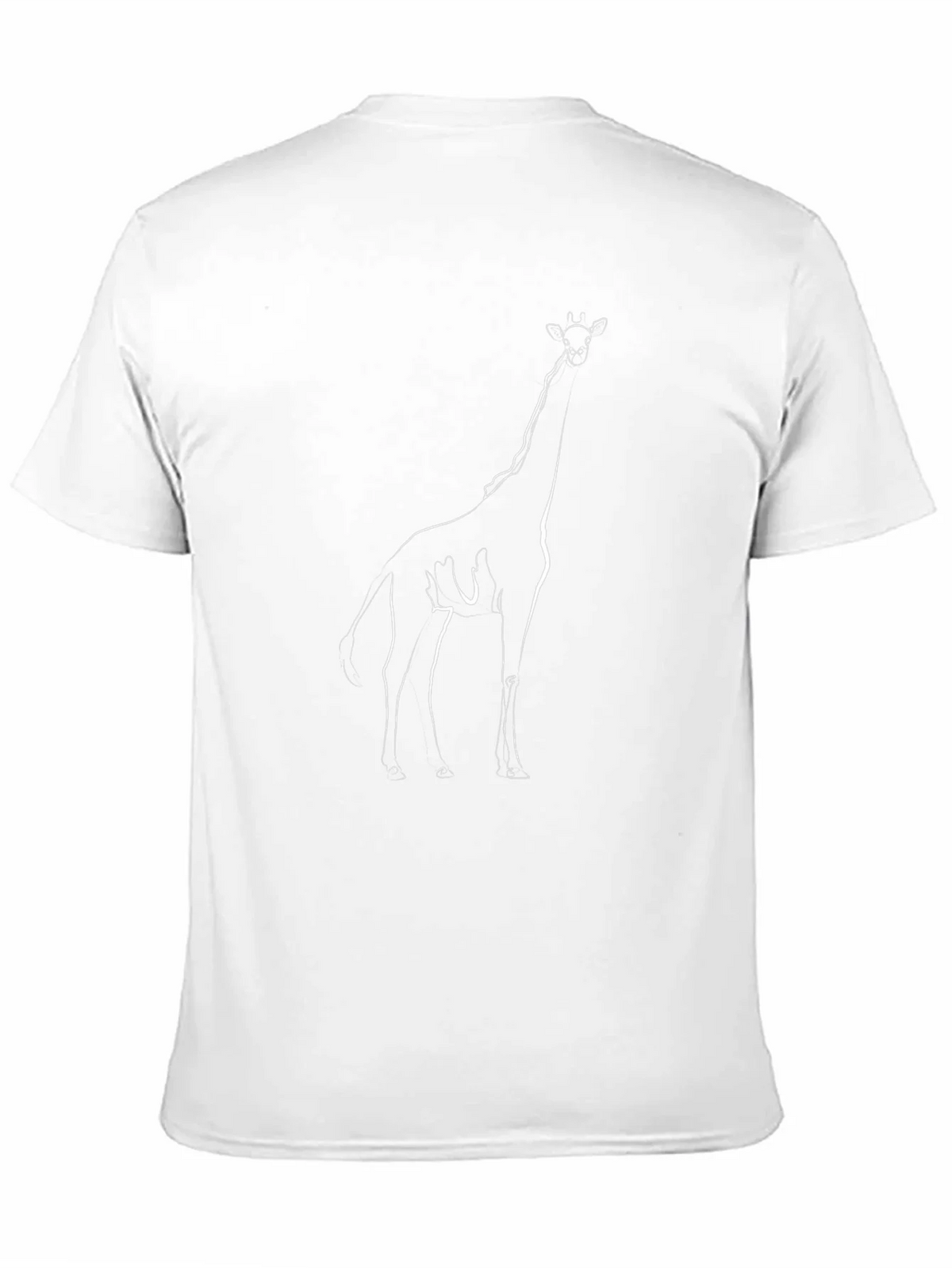 Giraffe Outline Graphic T-Shirt - Modern Minimalist Tee product image 10