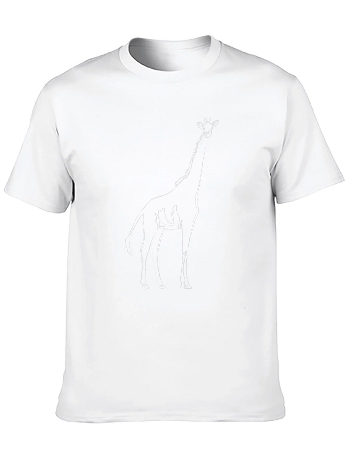 Giraffe Outline Graphic T-Shirt - Modern Minimalist Tee product image 9