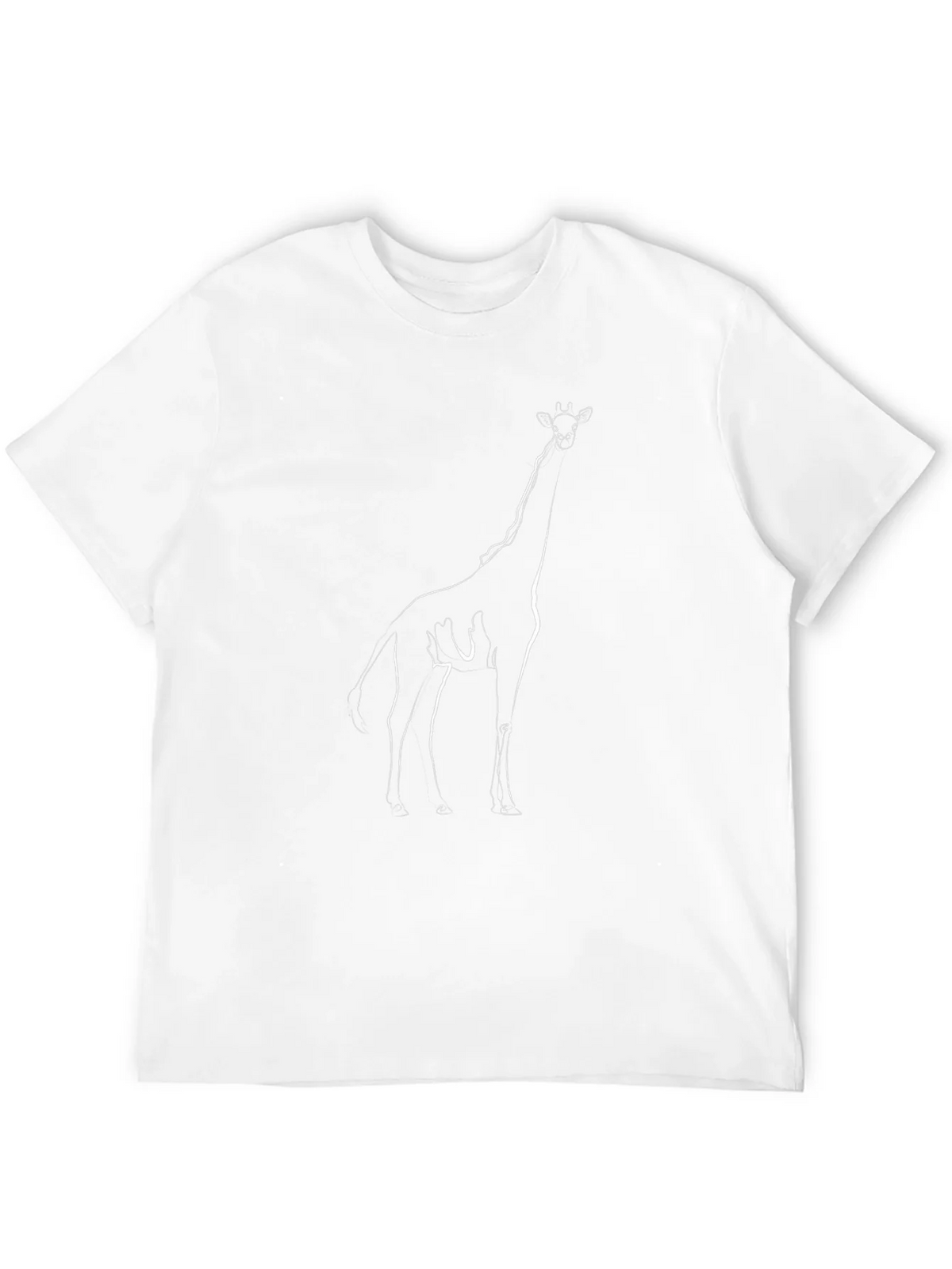 Giraffe Outline Graphic T-Shirt - Modern Minimalist Tee product image 11
