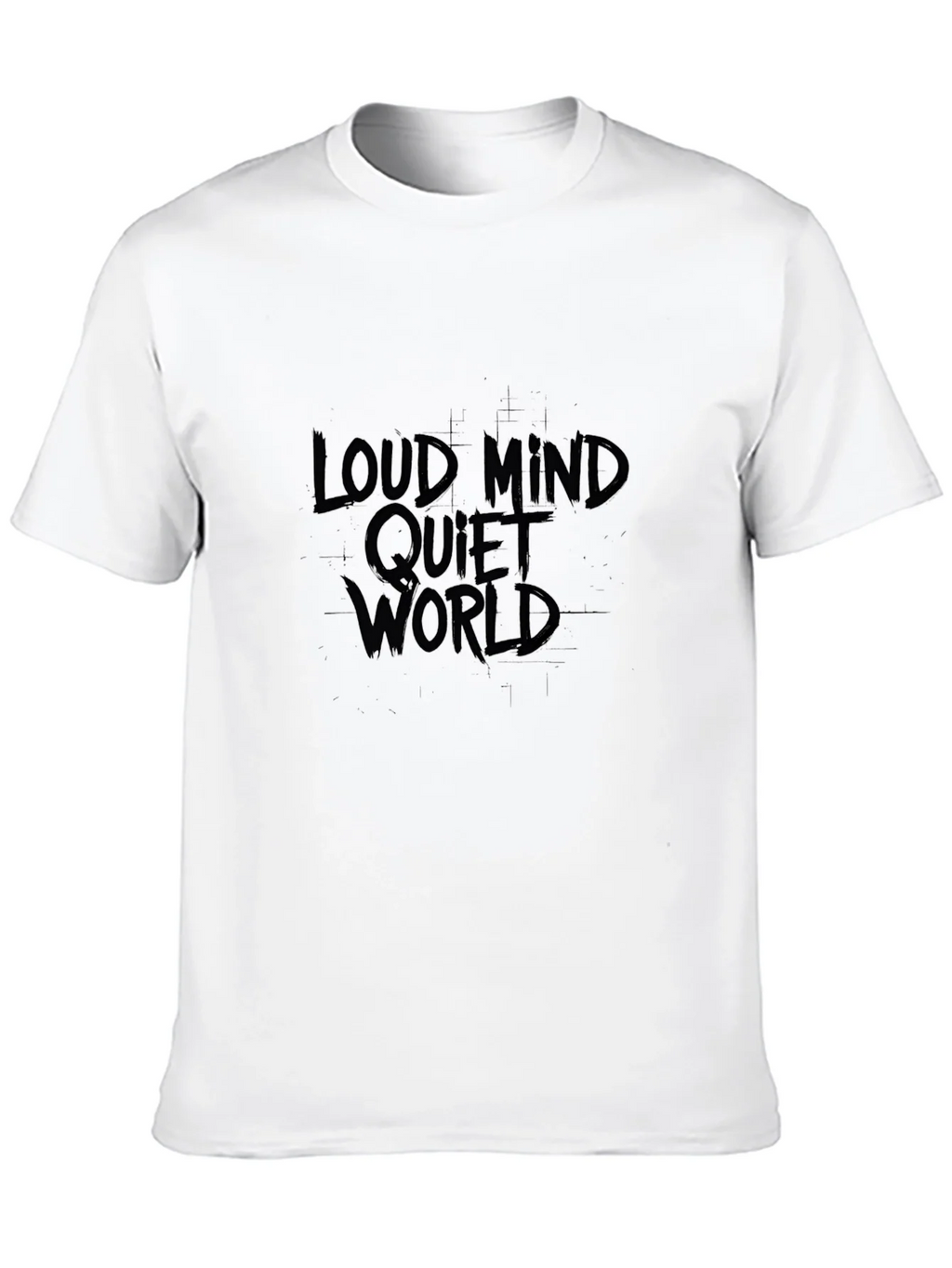 Loud Mind Quiet World Black Graphic Tee product image 9