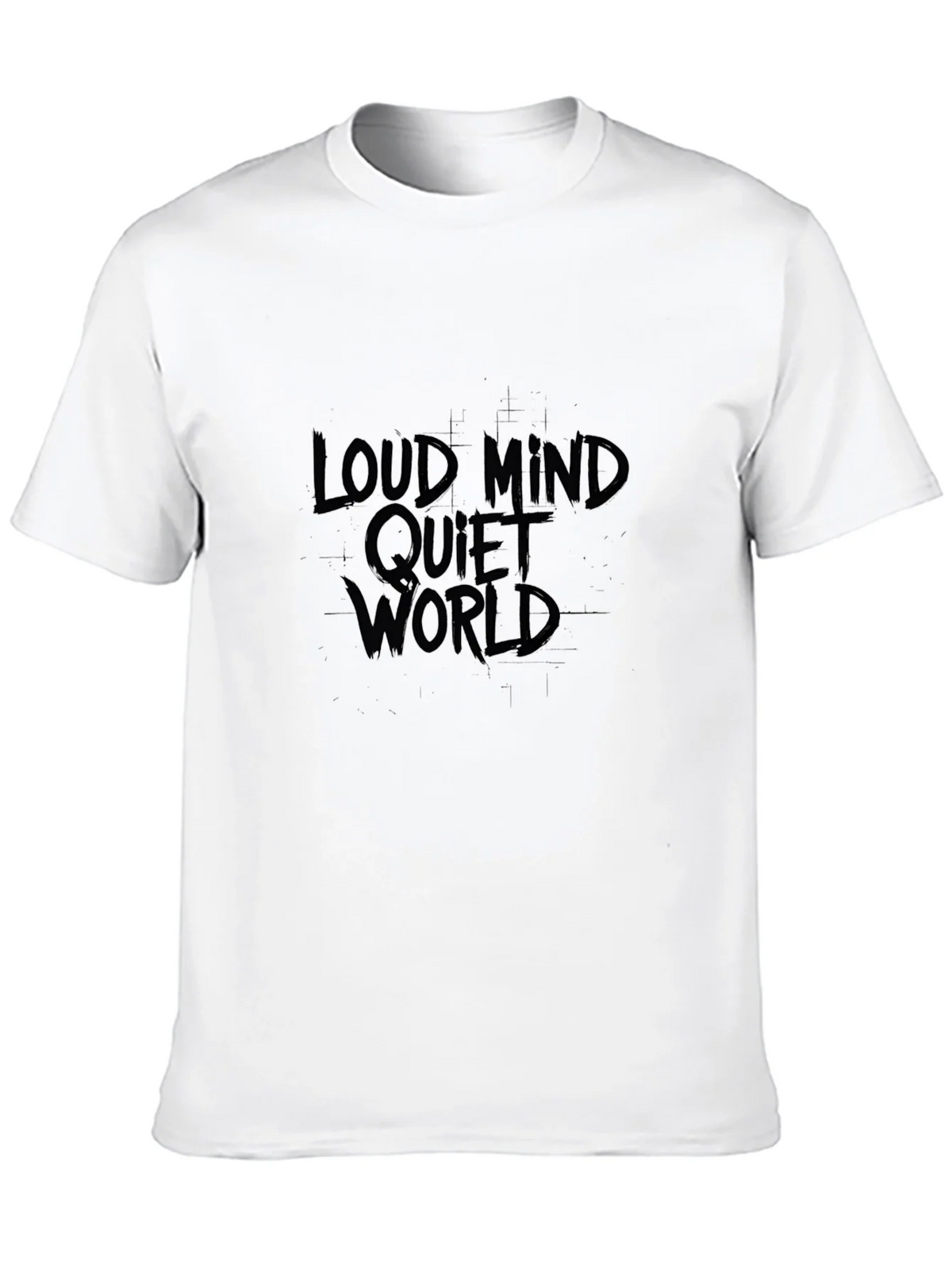 Loud Mind Quiet World Black Graphic Tee product image 9