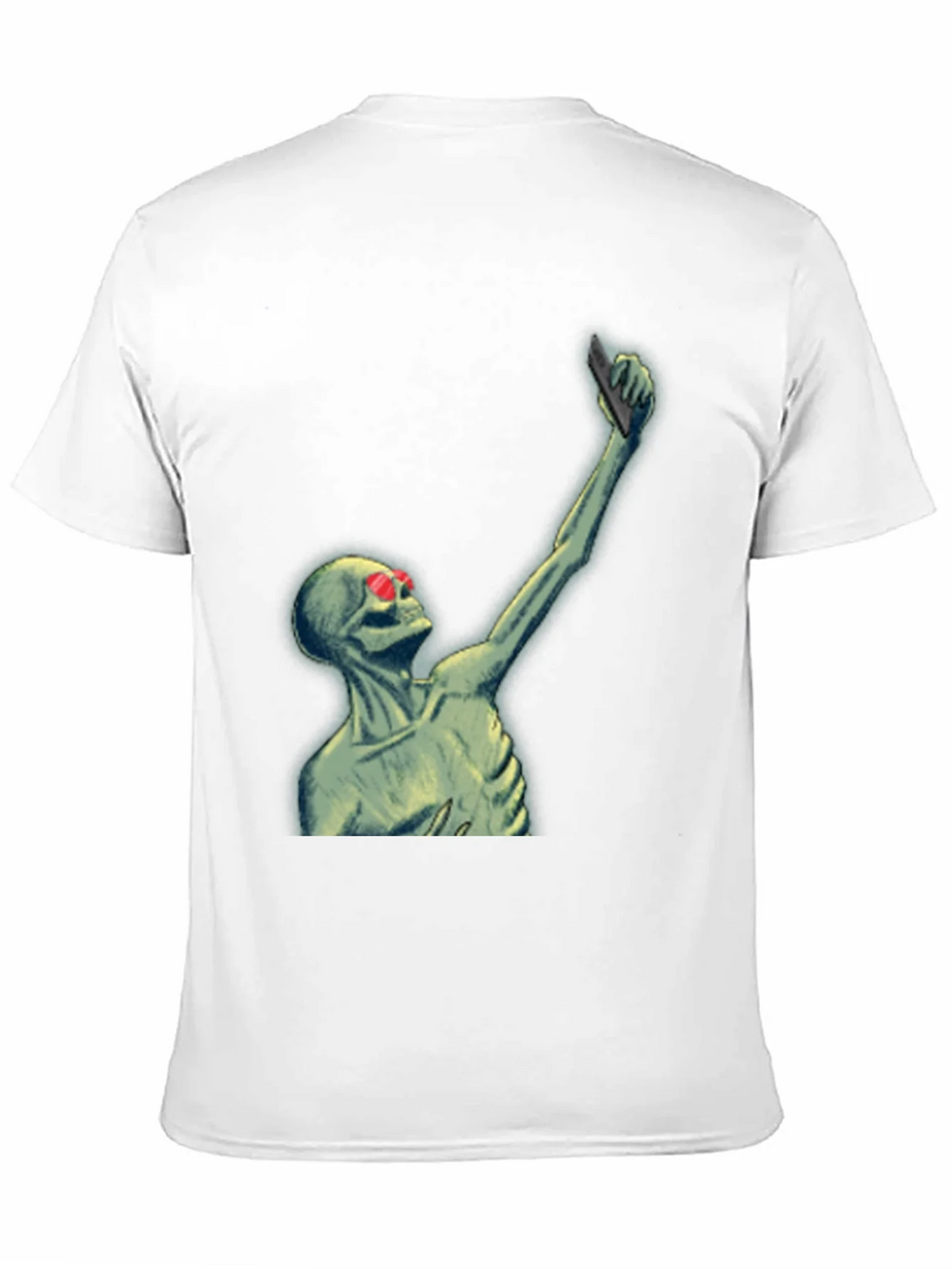 Skeleton Selfie T-Shirt - Funny Graphic Tee product image 5