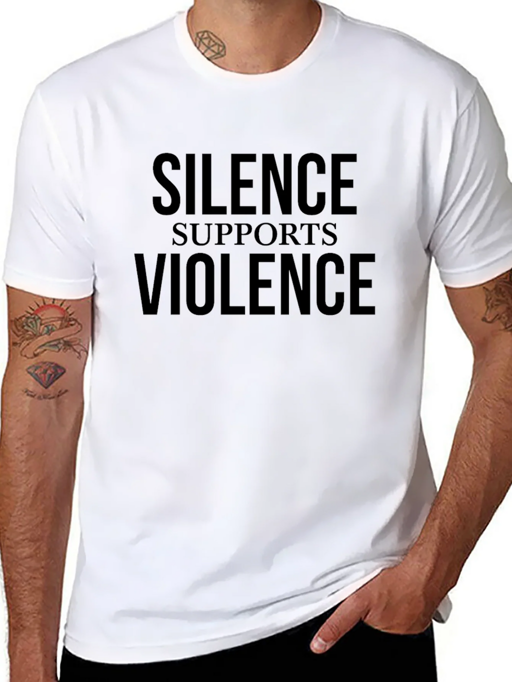 Silence Supports Violence T-Shirt product image 7