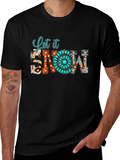 Let it Snow Turquoise Graphic Tee product image 1