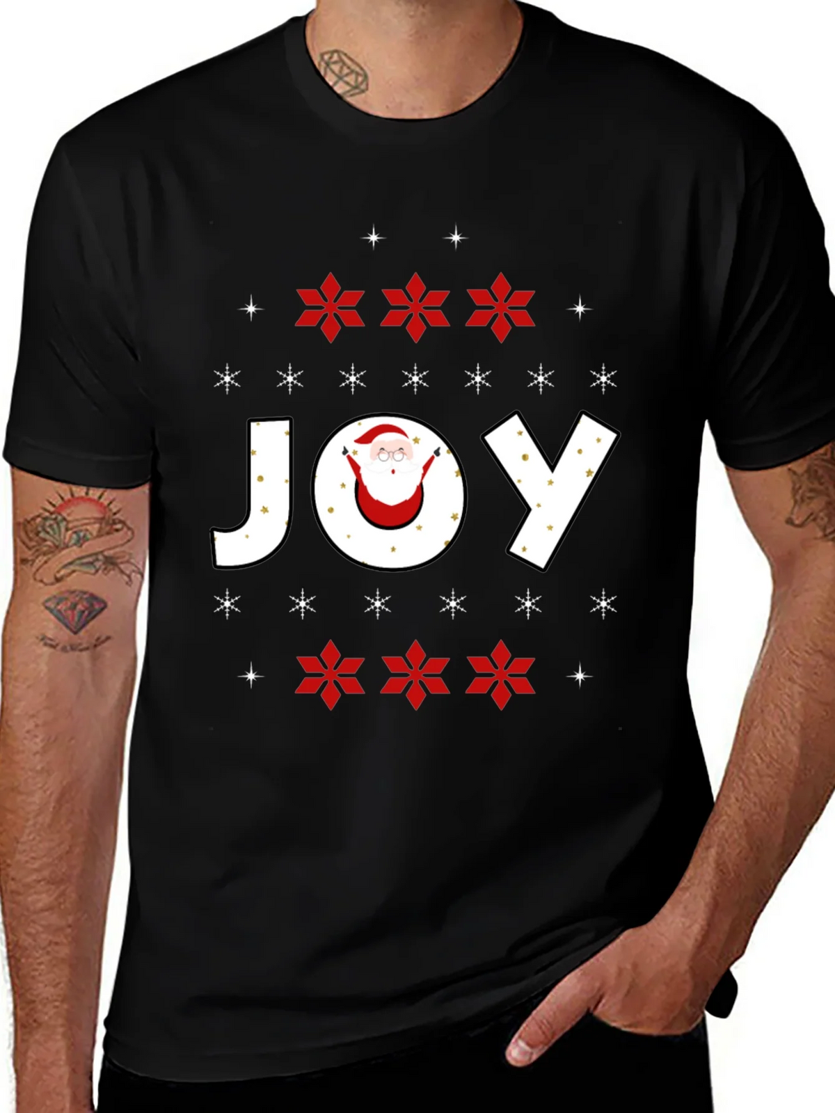 Holiday Joy Santa Graphic Tee product image 1