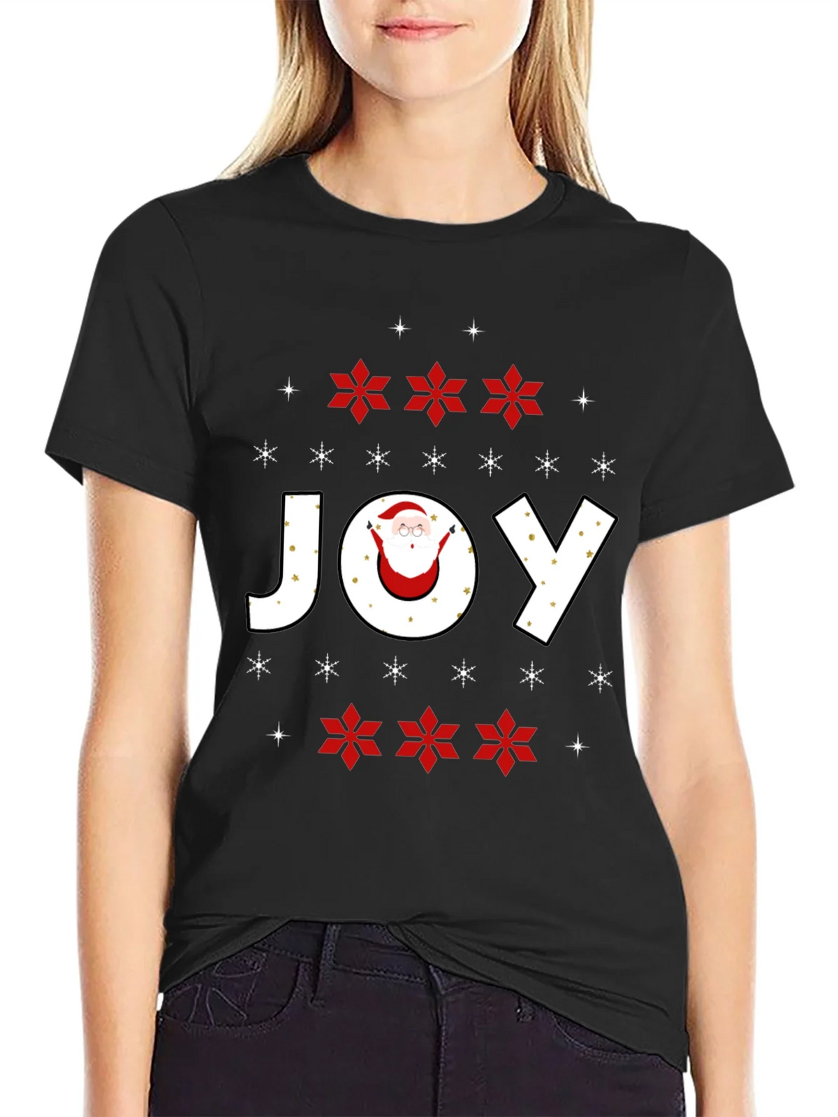 Holiday Joy Santa Graphic Tee product image 2