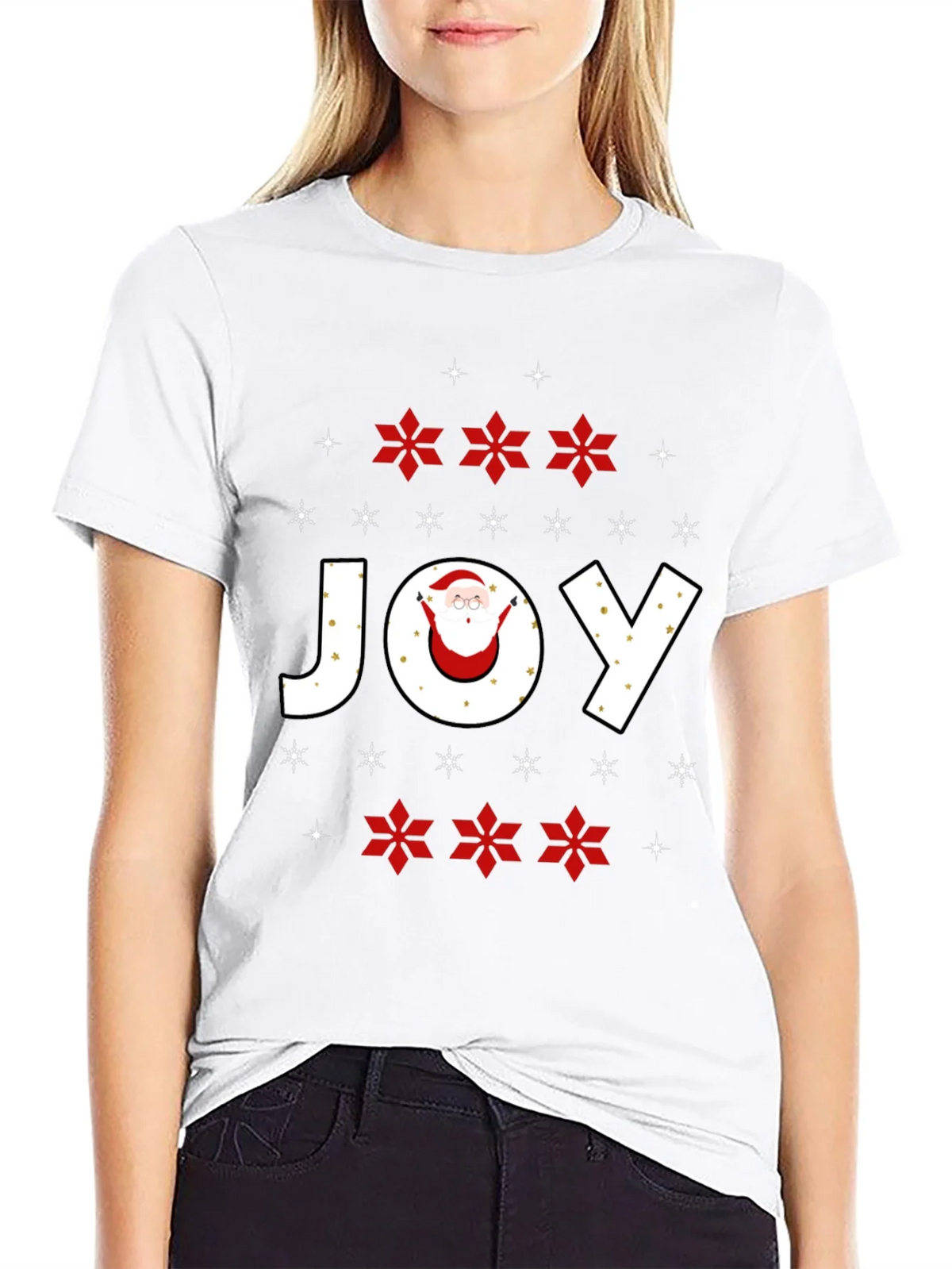 Holiday Joy Santa Graphic Tee product image 8