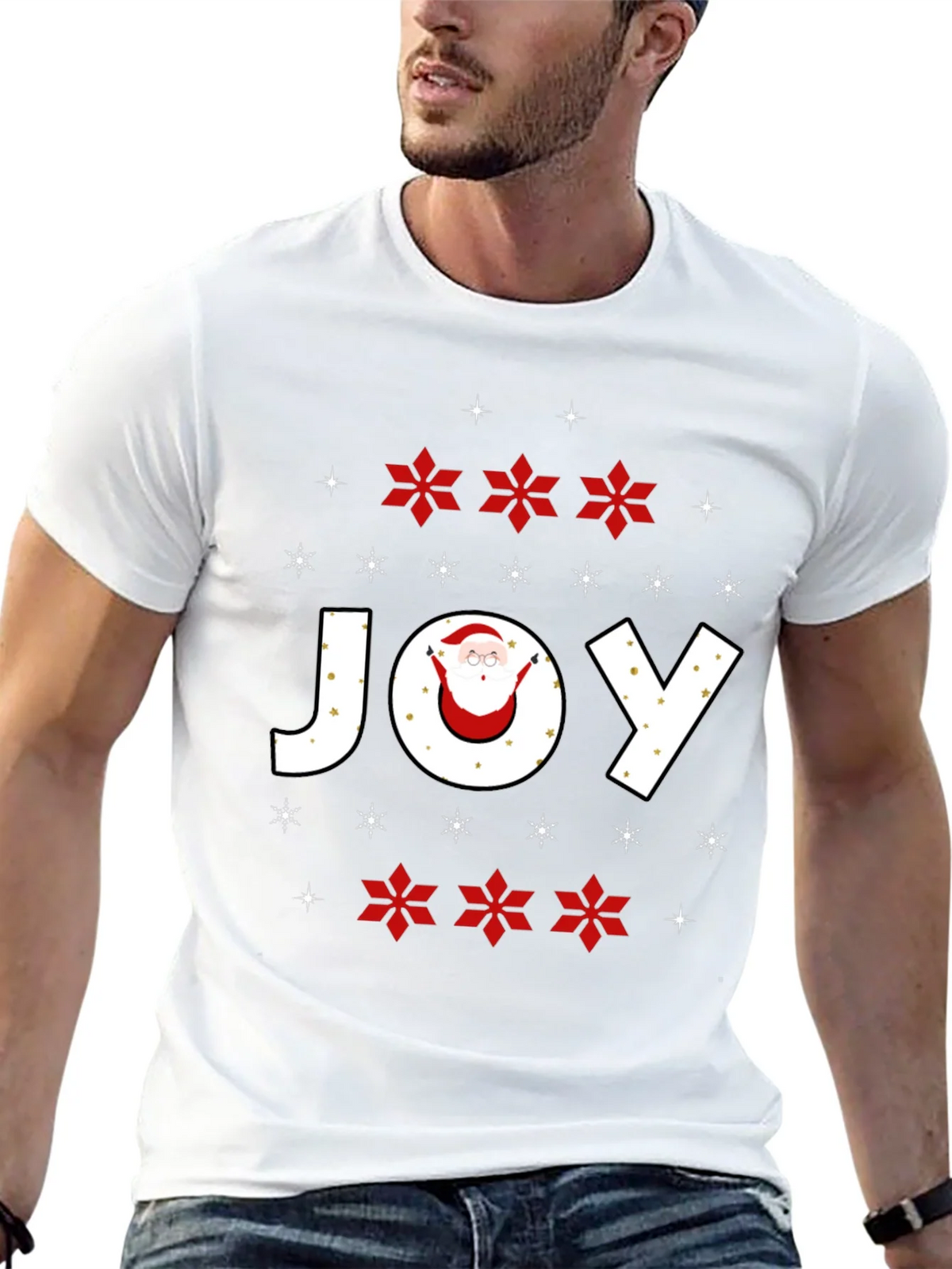 Holiday Joy Santa Graphic Tee product image 12