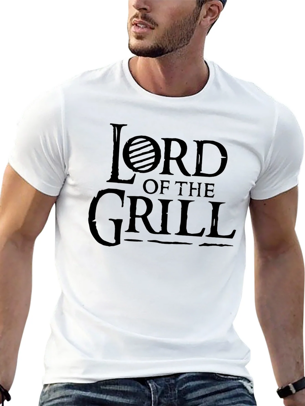 Lord of the Grill Black Graphic T-Shirt product image 12