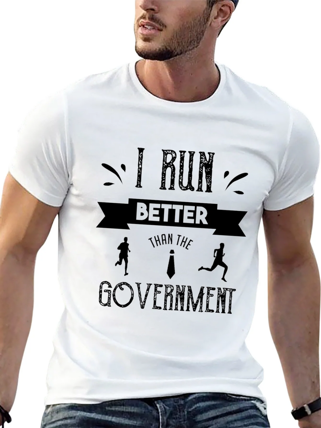 I Run Better Than the Government T-Shirt product image 12