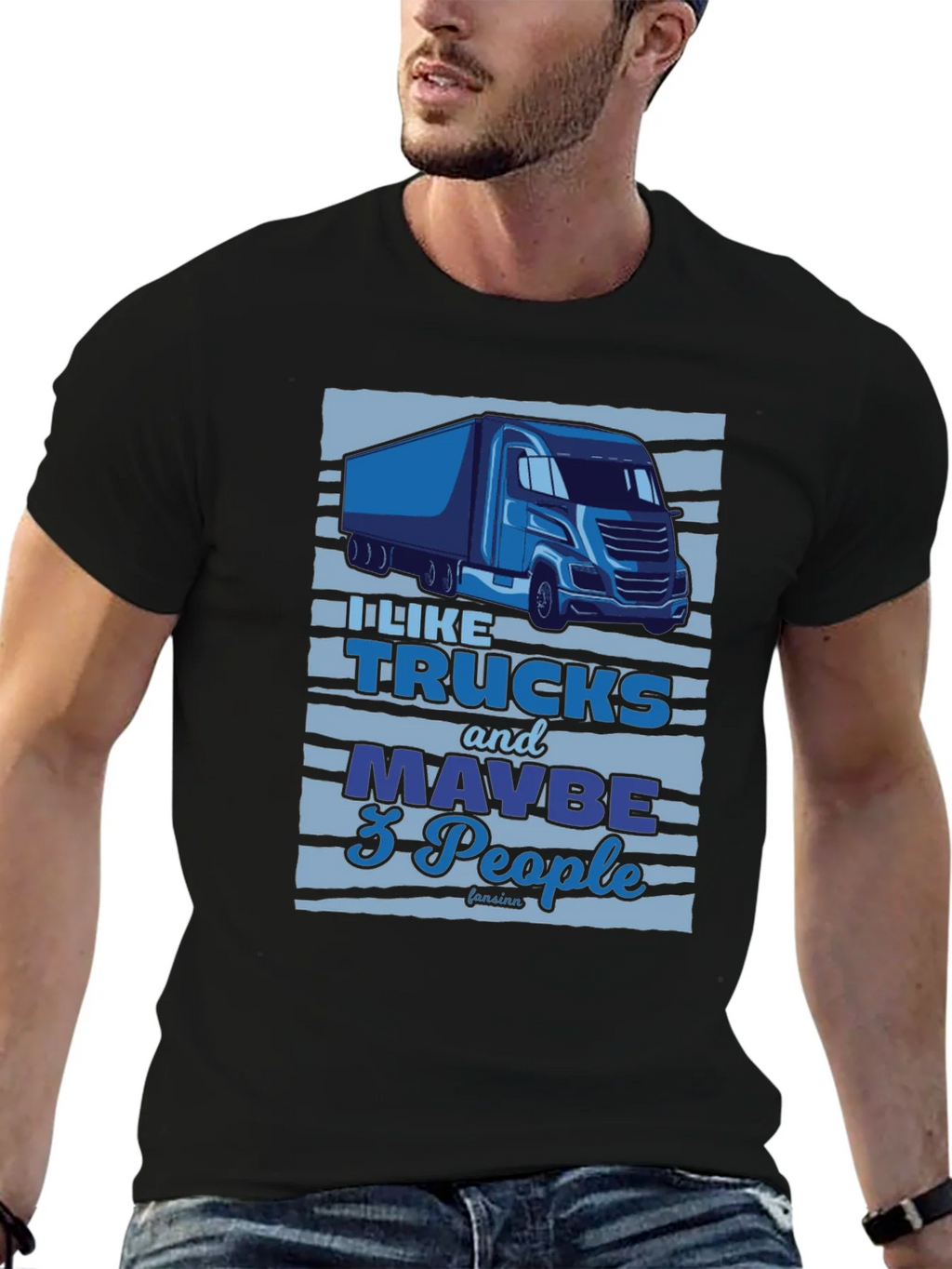Truck Lover Graphic Tee - I Like Trucks and Maybe 3 People product image 6