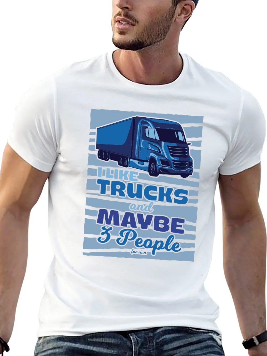 Truck Lover Graphic Tee - I Like Trucks and Maybe 3 People product image 12
